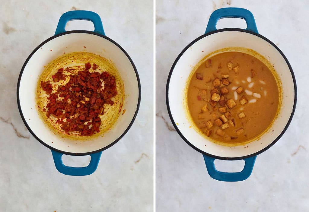 _Aprende como fazer Caril de Tofu e Feijão Branco