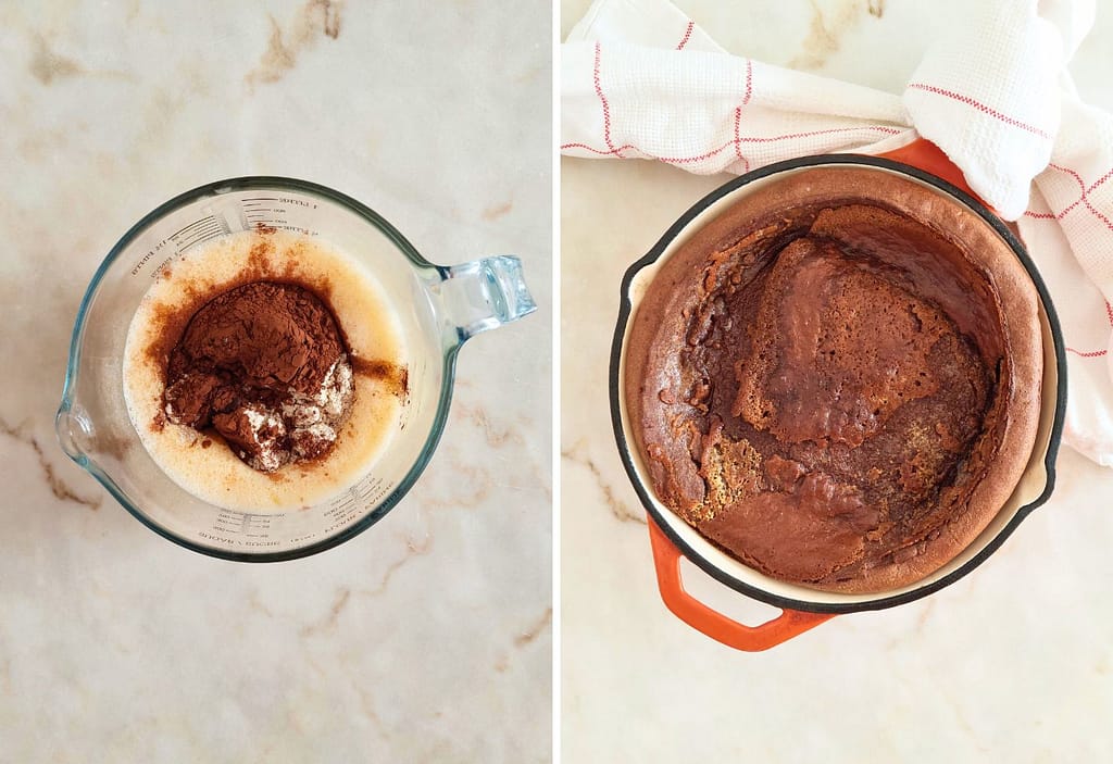 Aprende como fazer Panqueca de chocolate no forno Dutch Baby em 30 minutos
