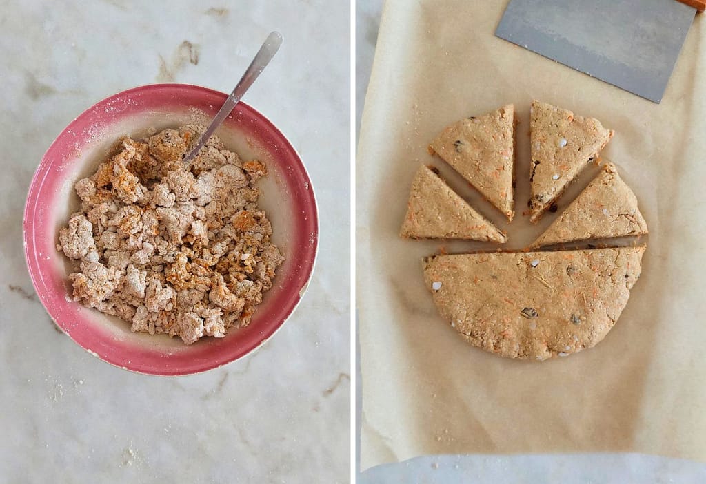 Aprende como fazer Scones de Cenoura sem açúcar