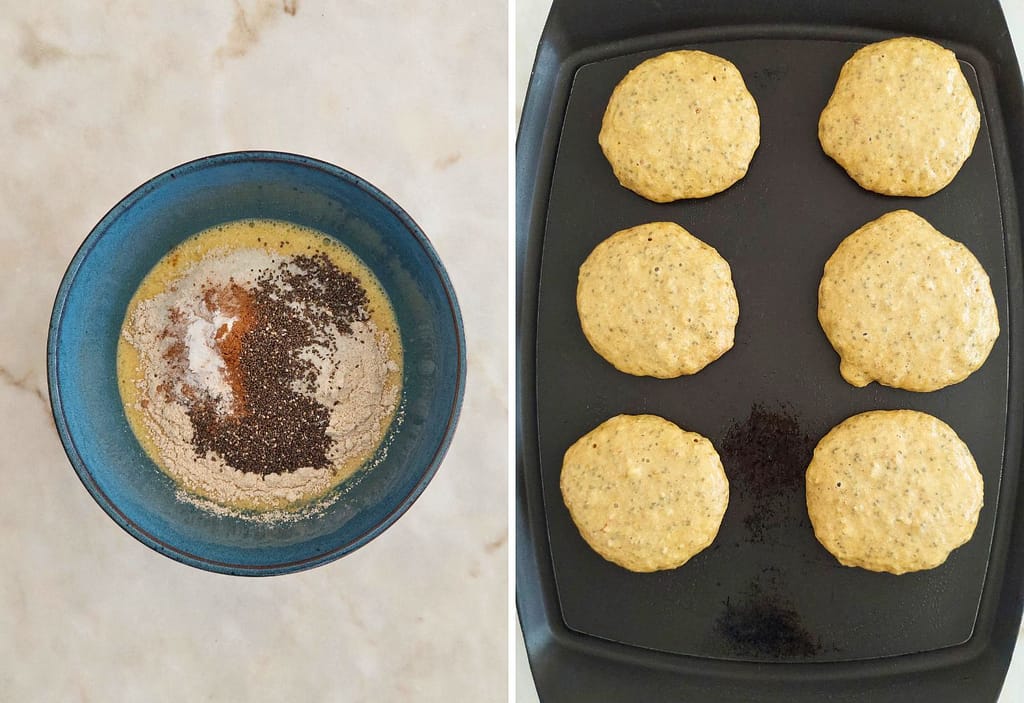 Aprende como fazer Panquecas de banana e aveia Saudáveis e proteicas