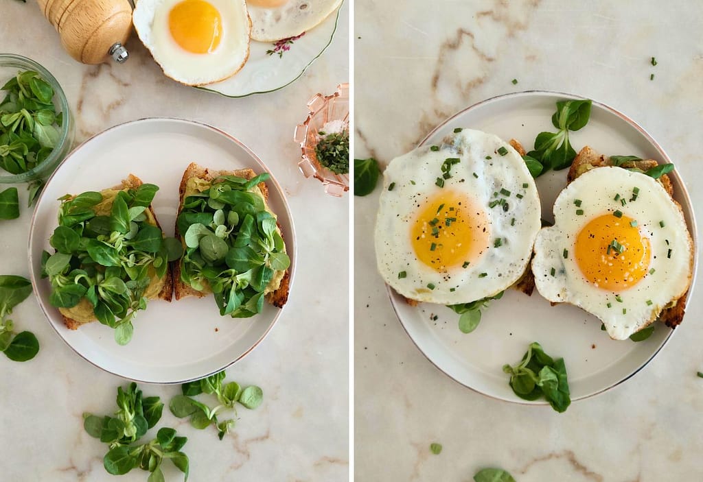 homemade recipe healthy avocado toast with egg