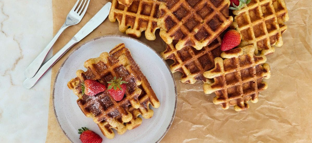 Waffles Saudáveis e Crocantes (Sem Açúcar) – Receita Fácil