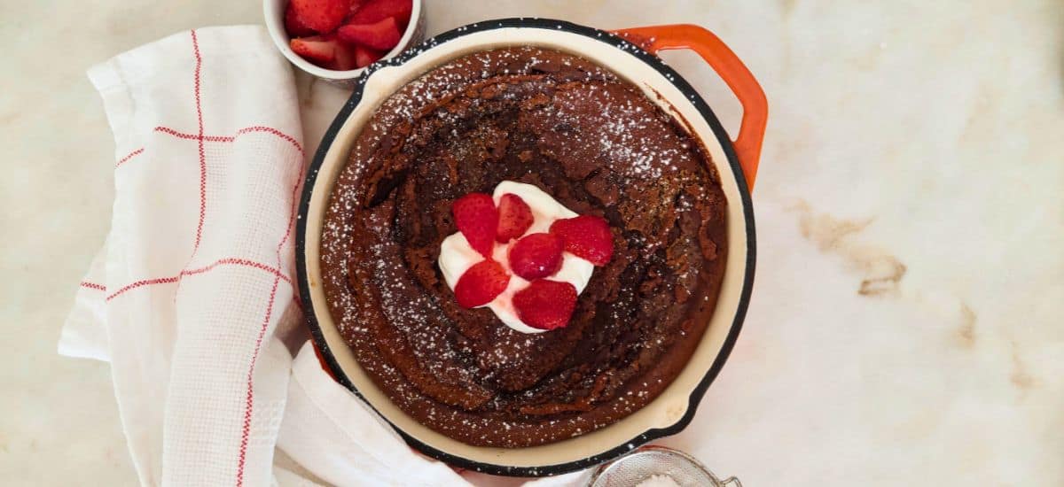 Panqueca de chocolate no forno | Dutch Baby