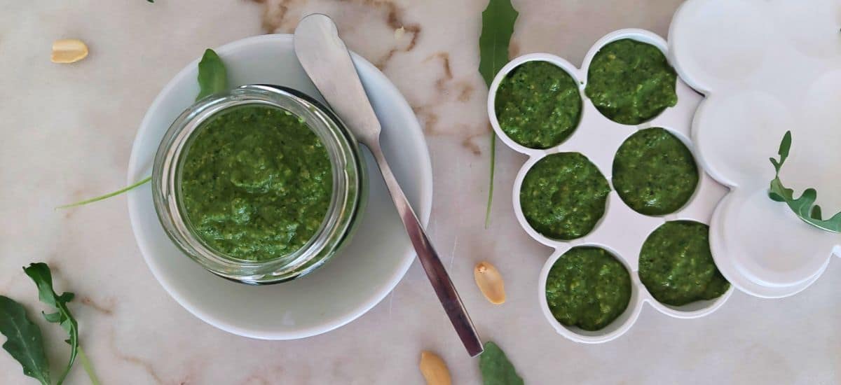 Pesto de Rúcula e Manjericão | Vegan