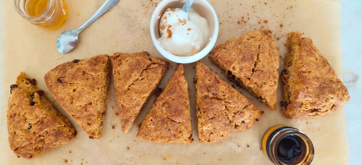 Scones de Cenoura sem açúcar