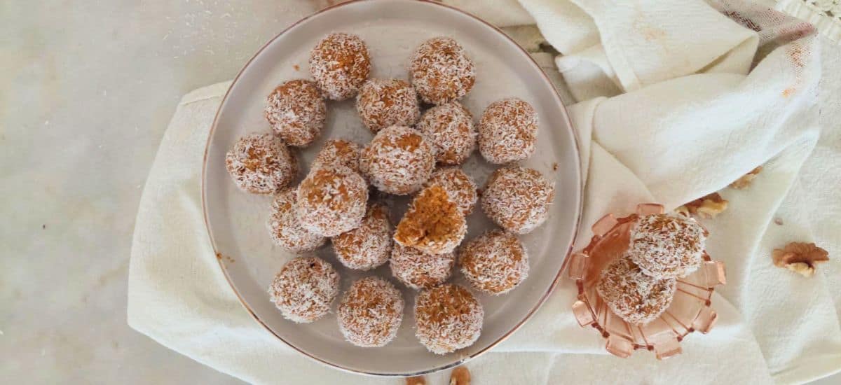 Bolas Saudáveis de Cenoura e Amendoim | Energy Balls