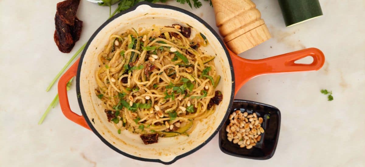 Massa cremosa com Tomate Seco, saudável e rápida