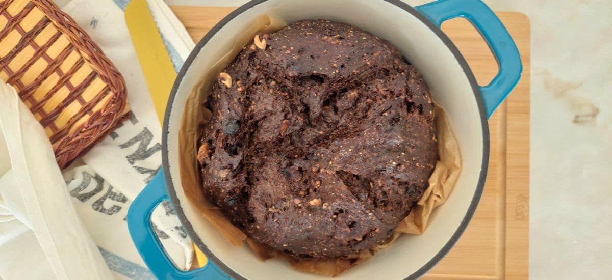 Pão de Alfarroba e Aveia Sem Amassar – Receita saudável