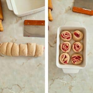 cortar em pedaços iguais e pôr no tabuleiro