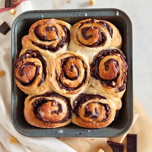 Receita de Rolinhos com Chocolate e Avelã