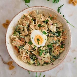 Receita fácil Salada fria de Massa com maionese saudável