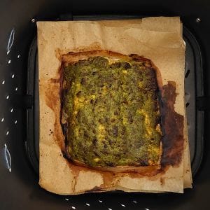 levar o salmão á airfryer por 10 minutos