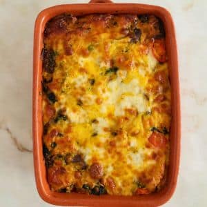 levar a assar a frittata á airfryer