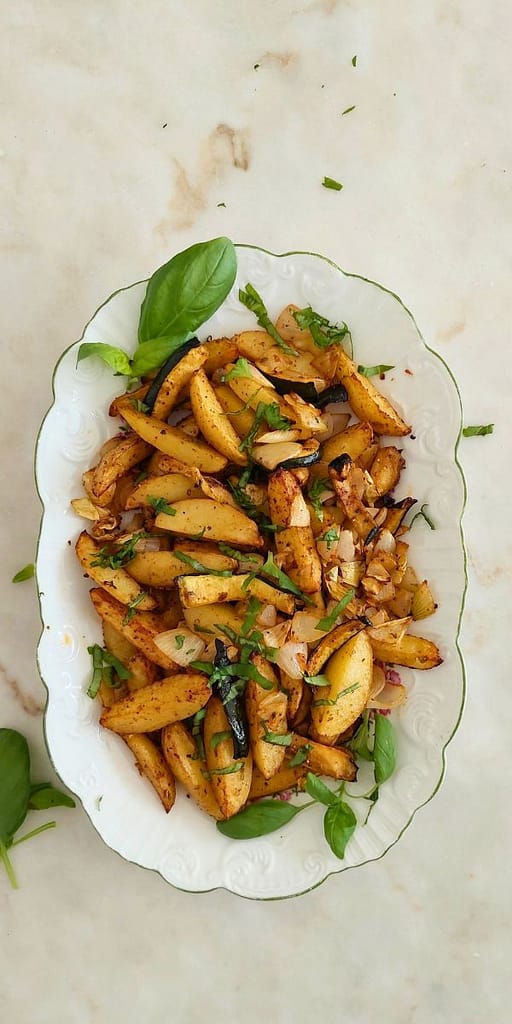 Receita fácil Batatas assadas simples para acompanhamento