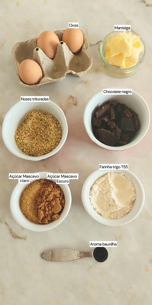 Ingredientes para sobremesa fácil e rápido