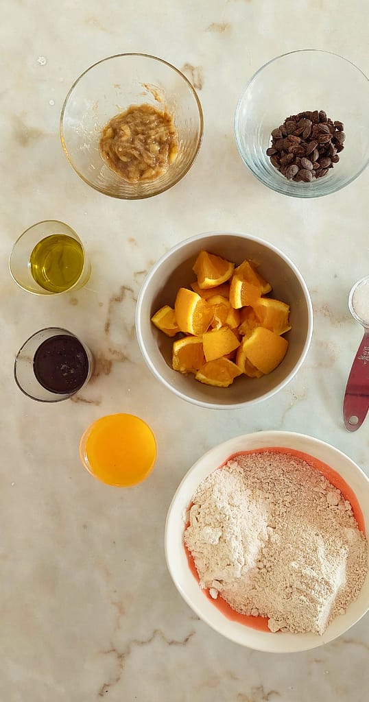 Ingredientes Muffins saudaveis
