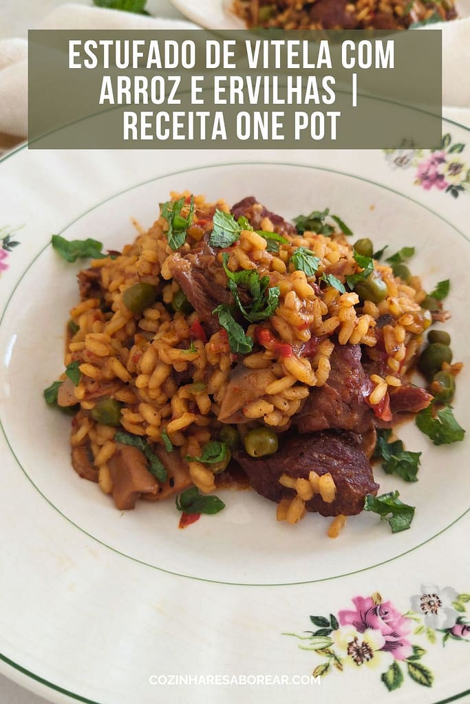 Veal Stew with Rice and Peas - easy recipe