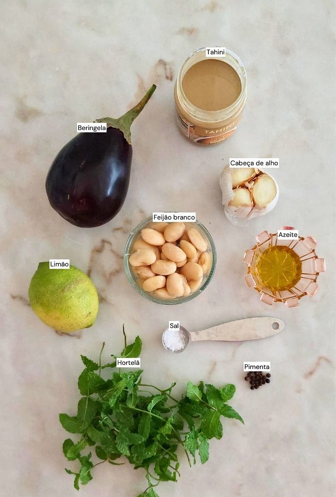 Ingredientes para paté saudável