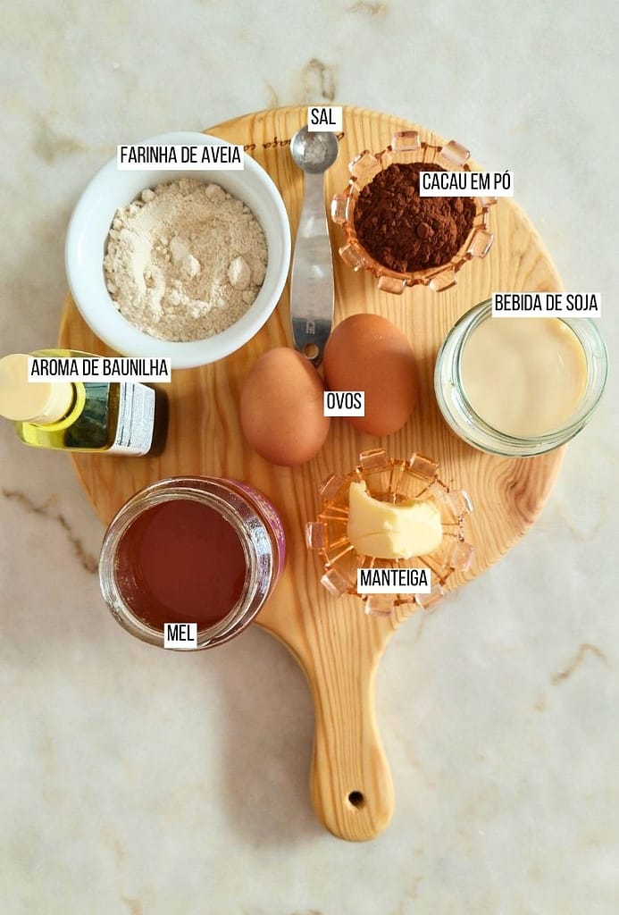 _Ingredientes para recita fácil para brunch pequeno-almoço e lanche