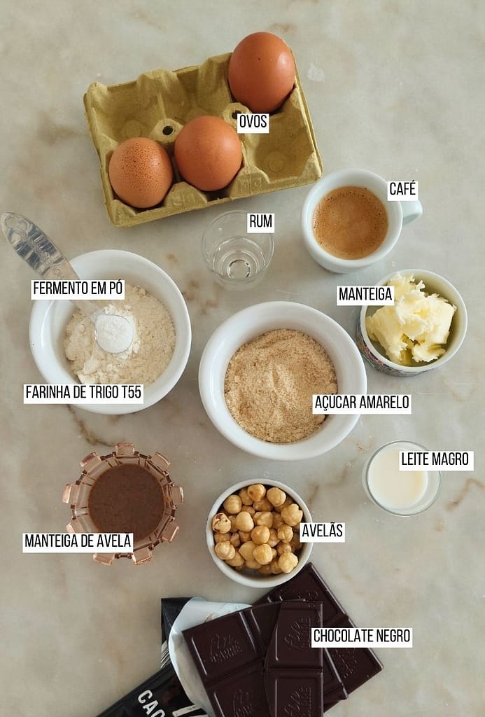 Ingredientes para sobremesa em 30 minutos rápida e fácil