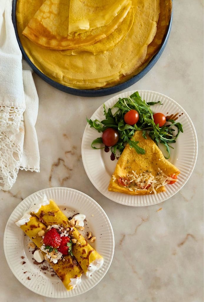 Planear refeições para a semana crepes