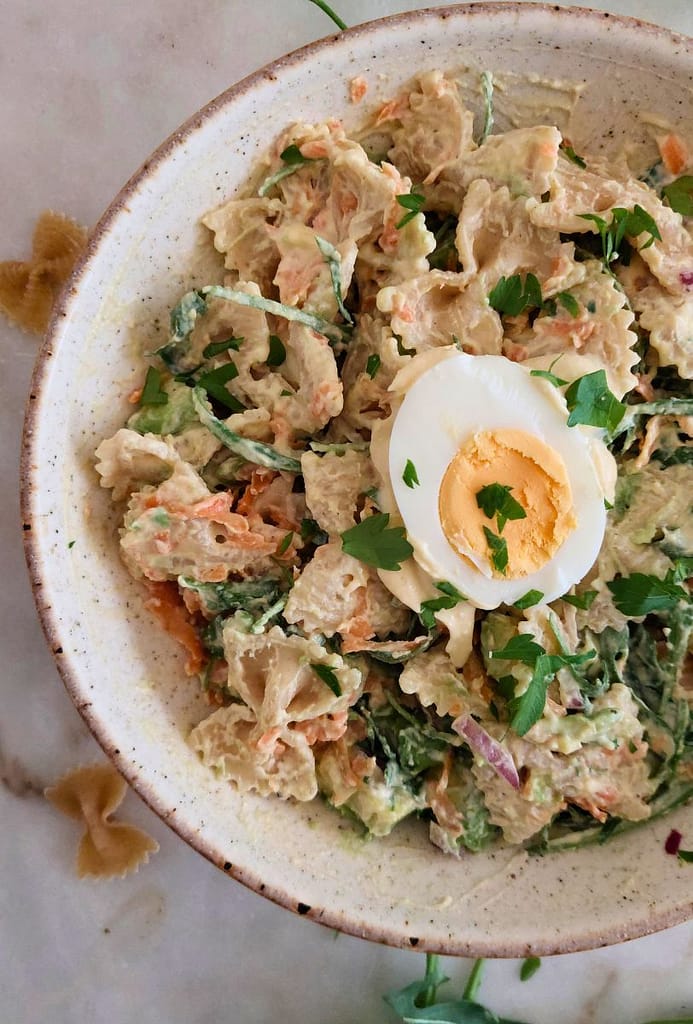 Receita fácil e rápida de Salada fria de Massa com maionese saudável