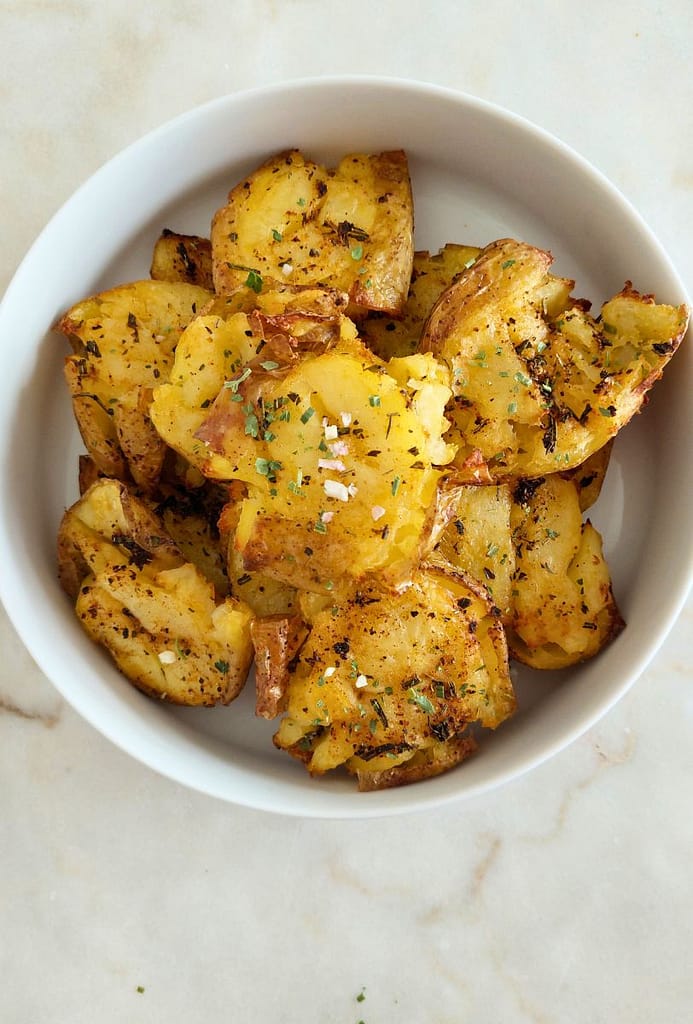 Receita de Batata esmagada no forno