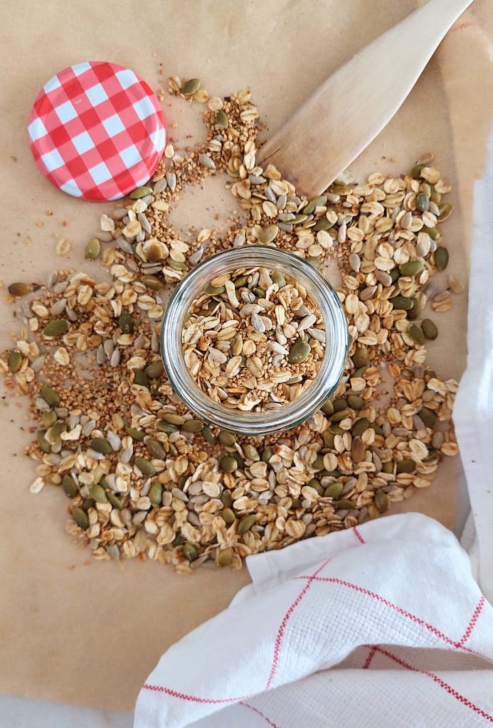 Granola Salgada Caseira Na frigideira receita rápida