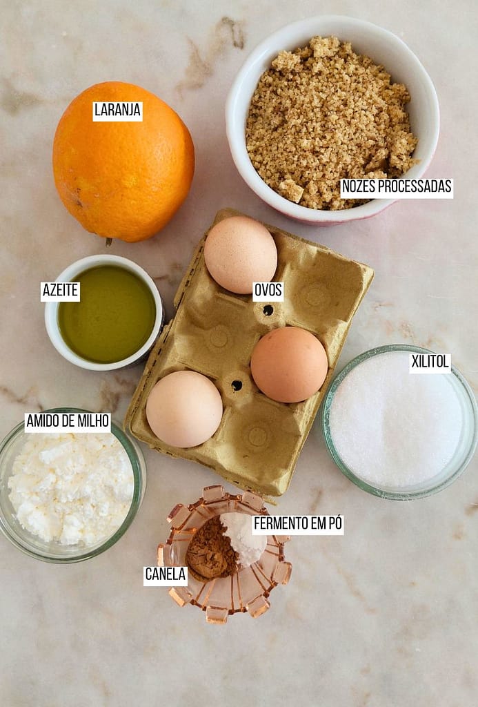 Ingredientes para sobremesa rápida e fácil para o dia a dia