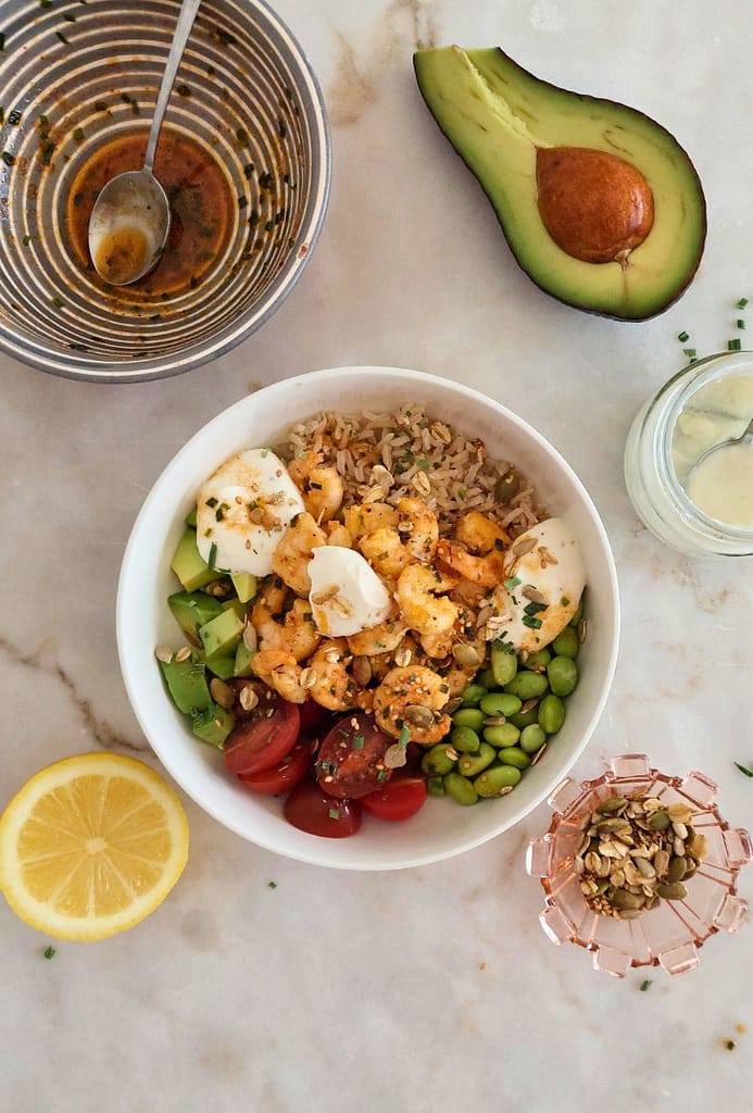 Poke Bowl de Camarão Receita rápida e simples