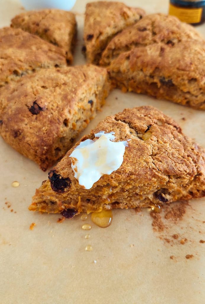 Scones de Cenoura sem açúcar receita fácil