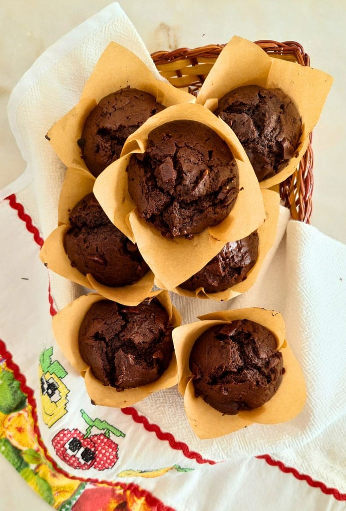 Receita Muffins de Chocolate e Cereja