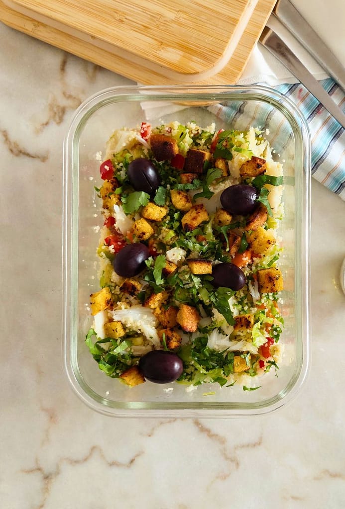 _Salada de Bacalhau e Couscous leve e saudável