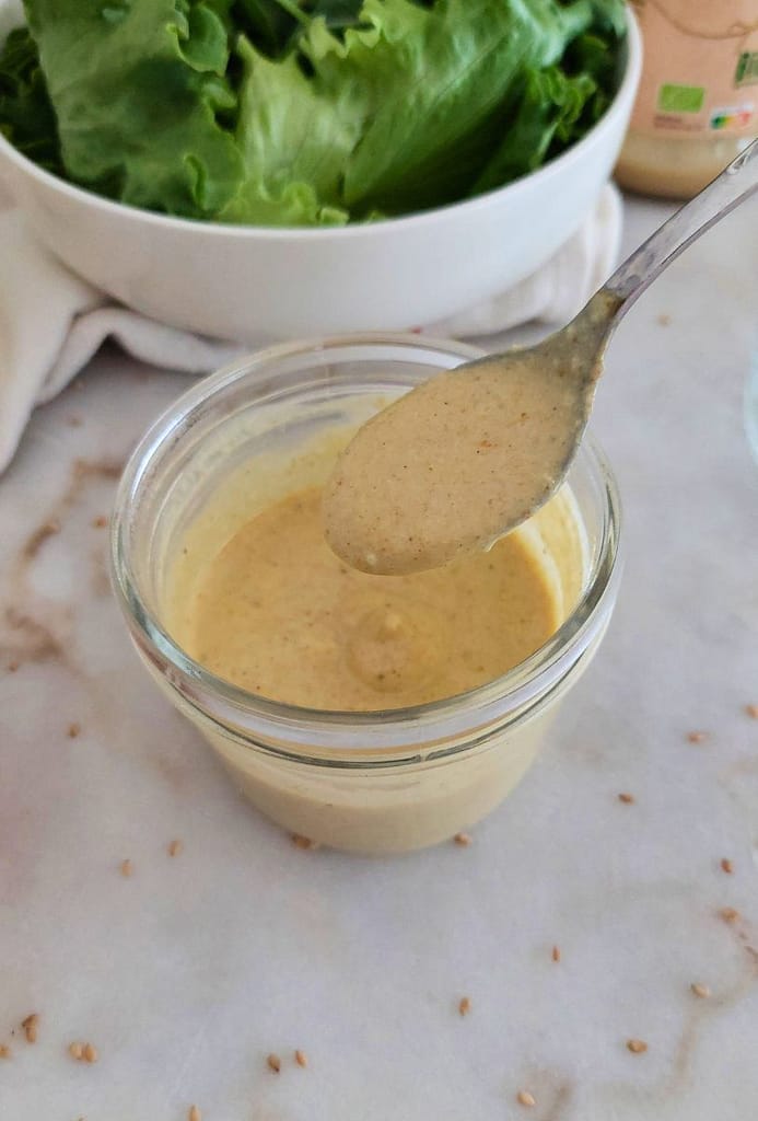 Receita caseira Molho de iogurte com tahini e caril Fácil e Saudável