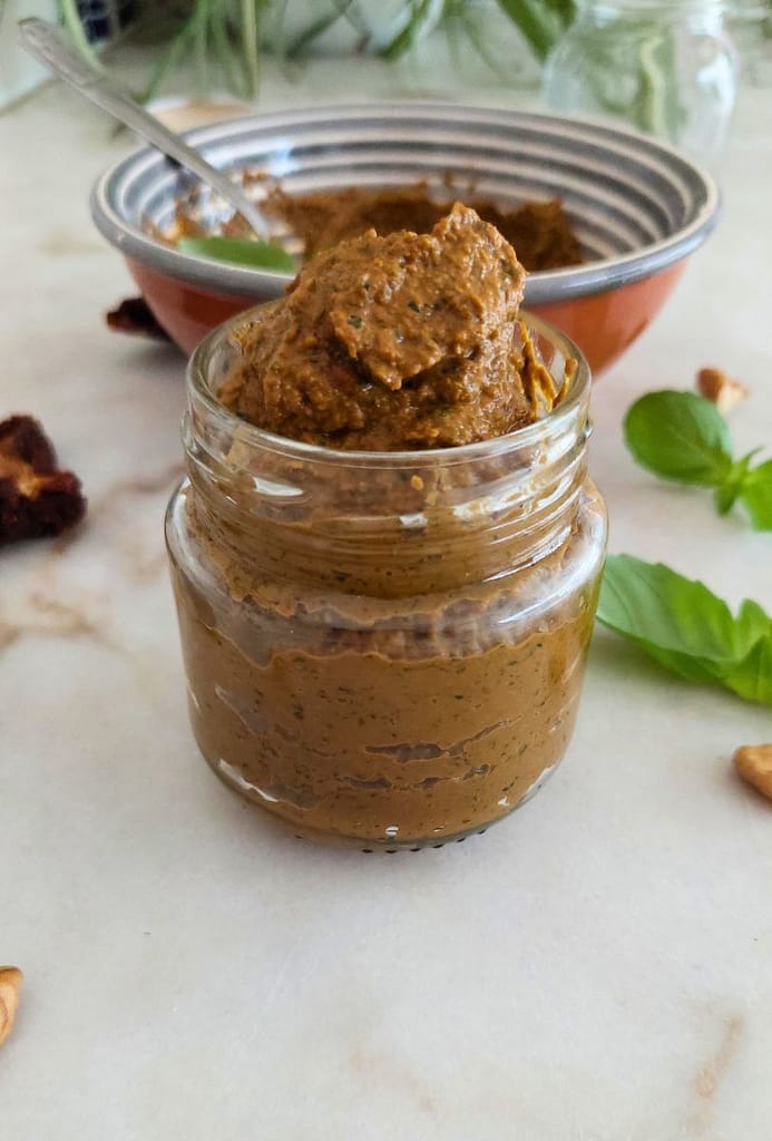 Receita Fácil e Saudável Molho Pesto de Tomate Seco (Pesto Rosso)