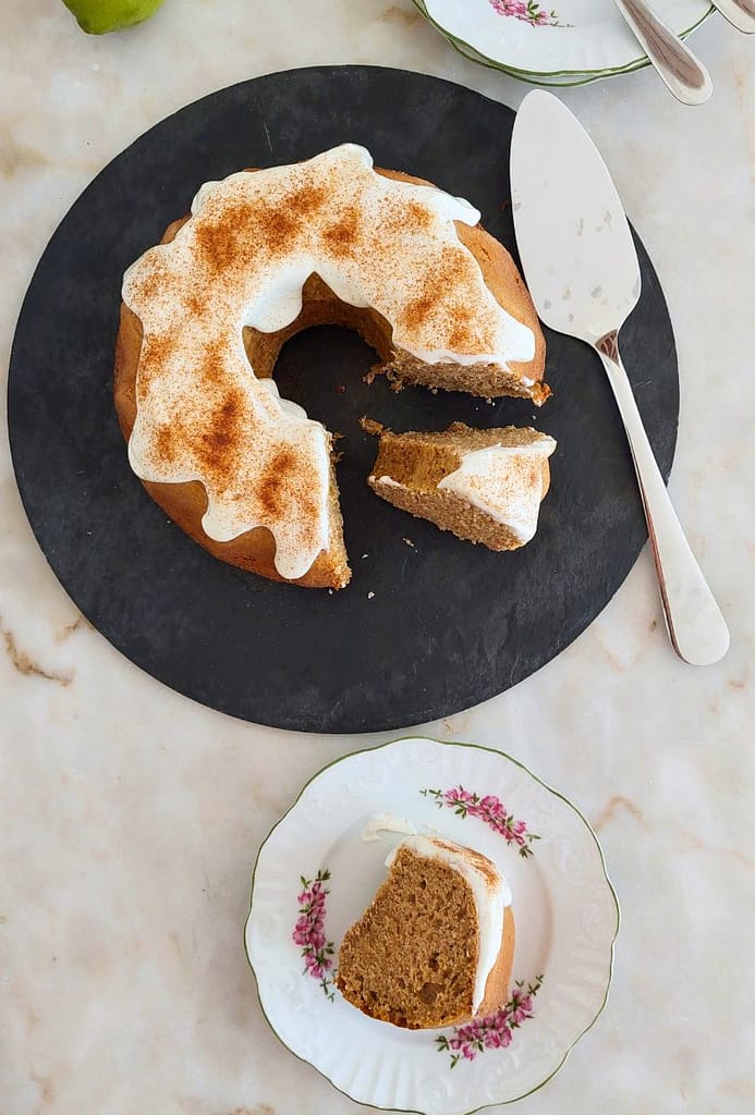 Fatia de Bolo de Azeite e Especiarias Plano de refeições