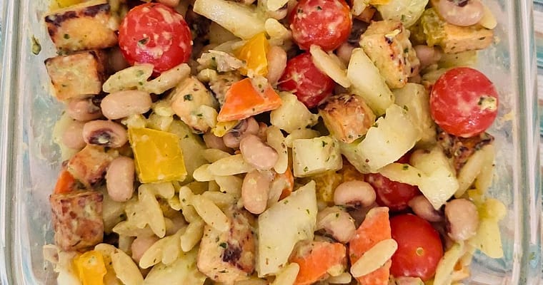 Salada fria de Massa Pevide e Tofu|Marmita