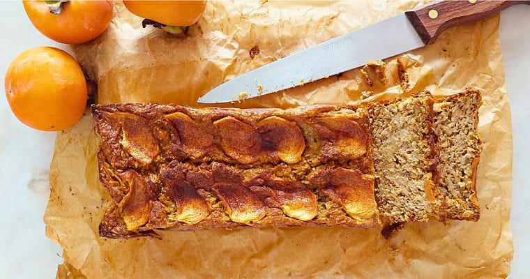 Pão de Aveia e Diospiro – Receita Saudável, Fofinha e Perfeita para o Outono