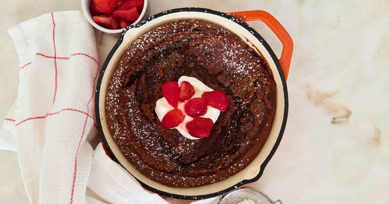 Panqueca de chocolate no forno | Dutch Baby