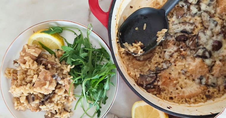 O Risotto de Peru e Cogumelos mais cremoso (e fácil) que já provaste.